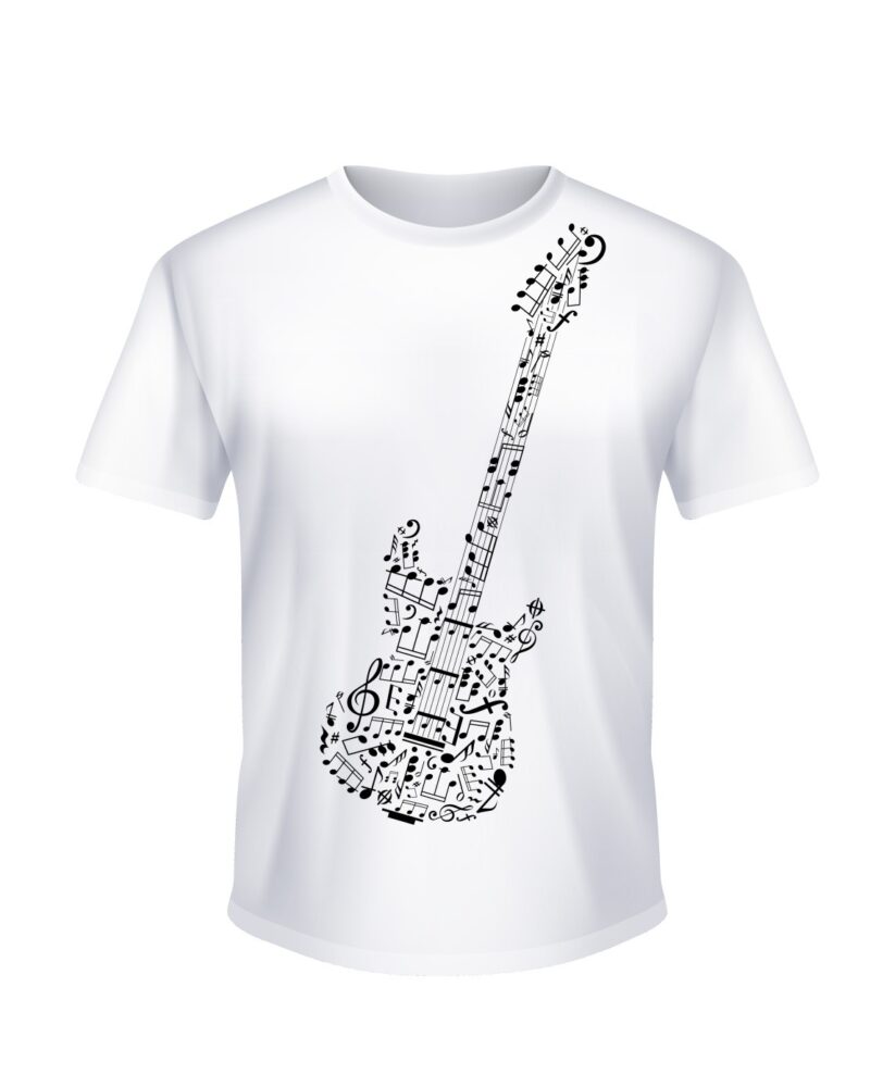 Camiseta personalizada guitarra