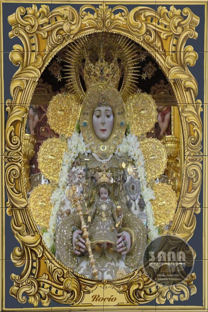 Azulejo Virgen del Rocío Maravilloso