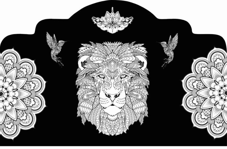 Cabecero de cama de mándala