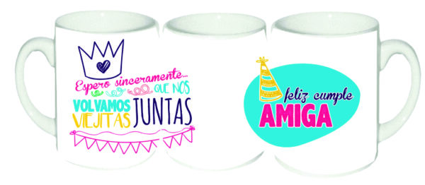 taza cumpleaños blanca