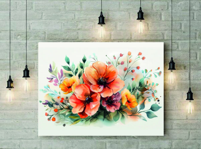 Lienzo flores bonitas