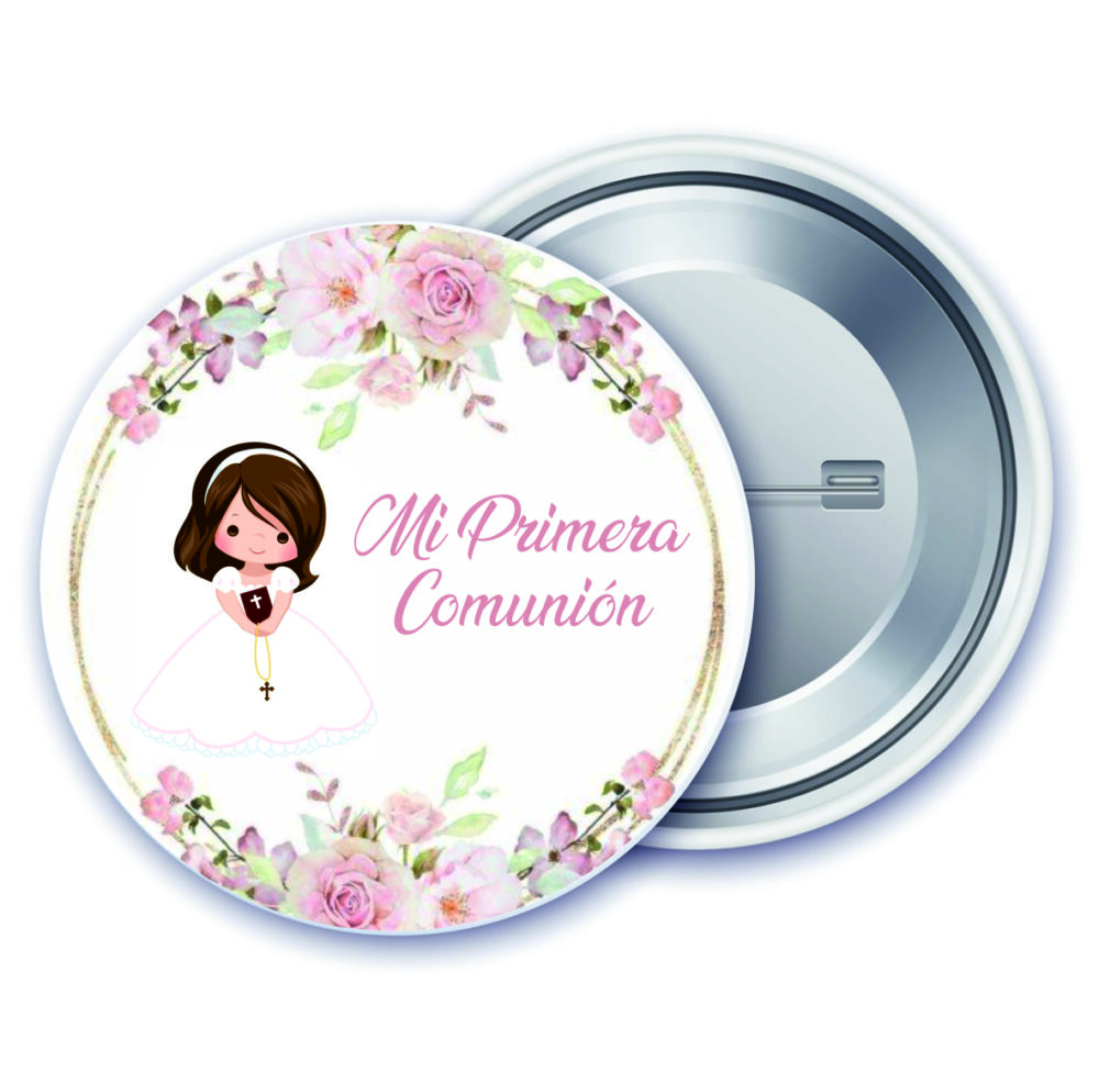 Chapa mi primera comunión niña