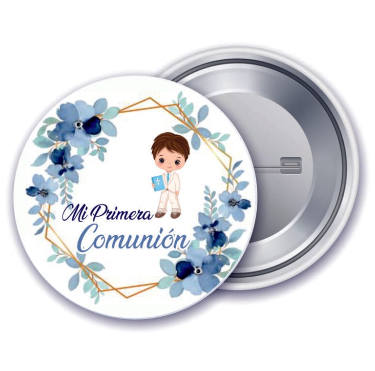 Chapa mi primera comunión niño