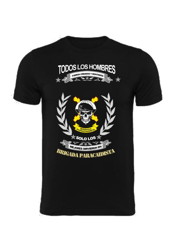 camiseta brigada paracaidista calavera