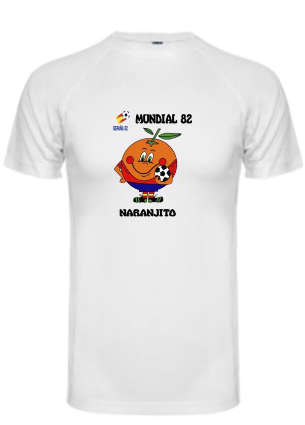 camiseta naranjito blanca