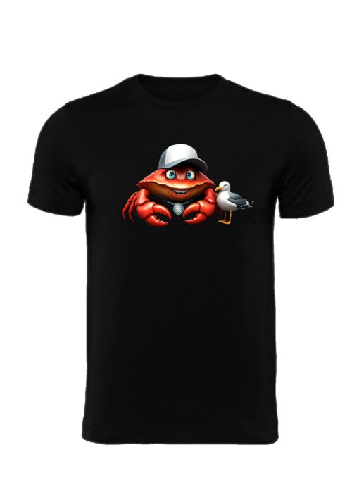 camiseta gaviota cangrejo