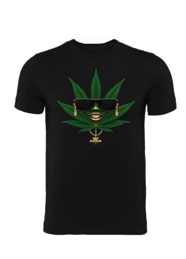 camiseta Adidas marihuana gafa