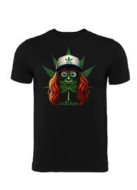 camiseta marihuana Adidas gorra