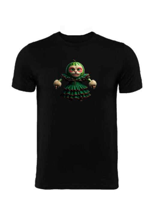 camiseta sandia gato divertida