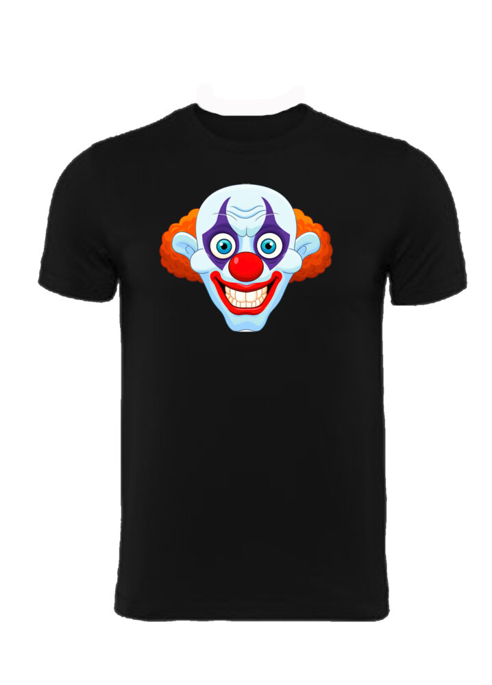 camiseta cara payaso risa