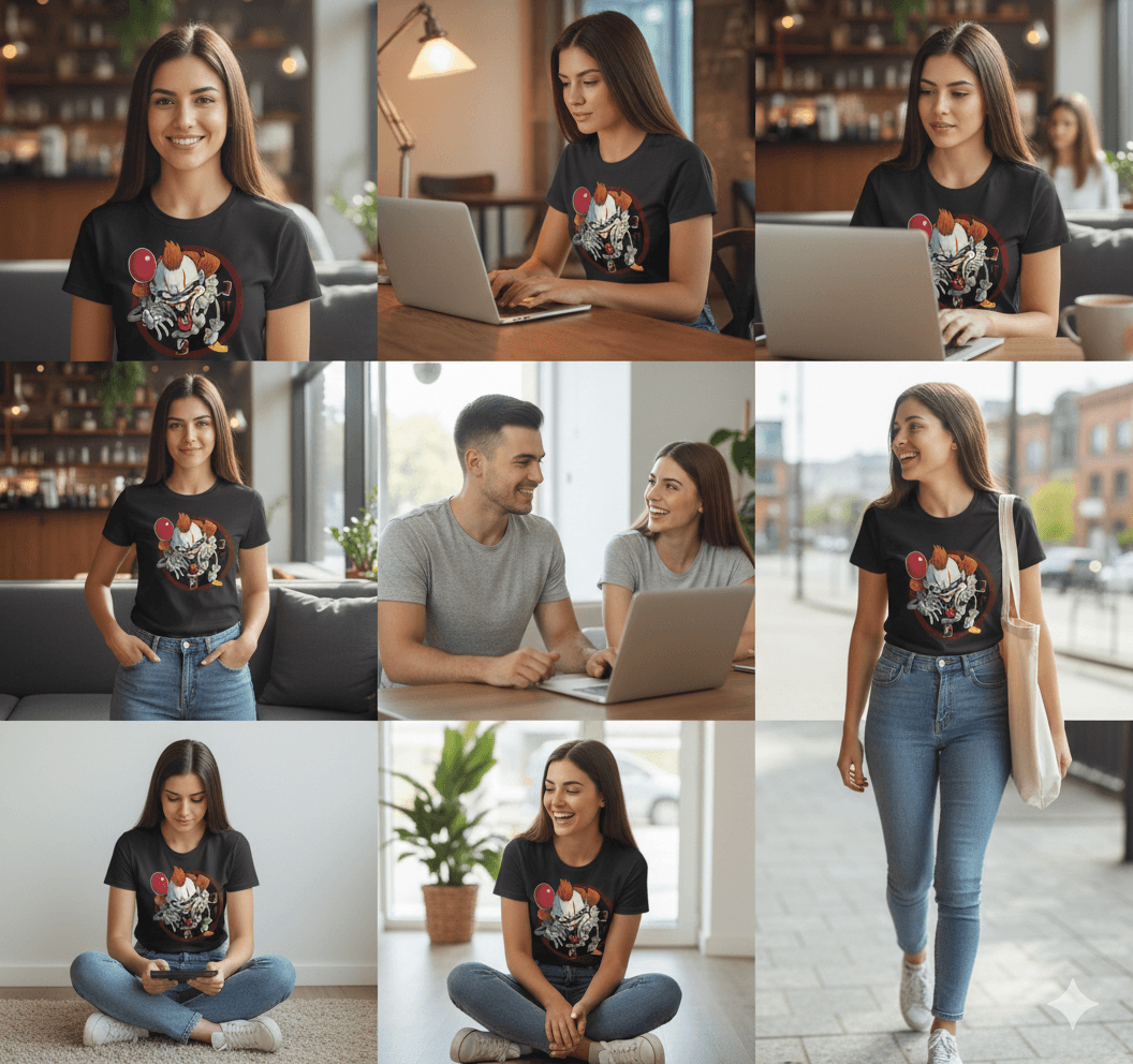 camiseta payaso globo