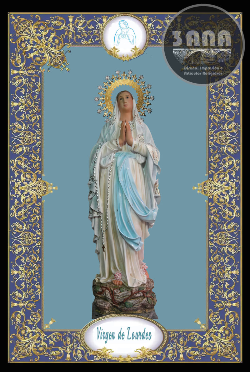 Azulejo Virgen de Lourdes