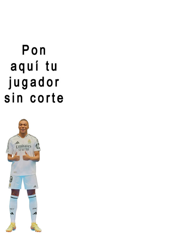 jugador futbol para cumpleaños