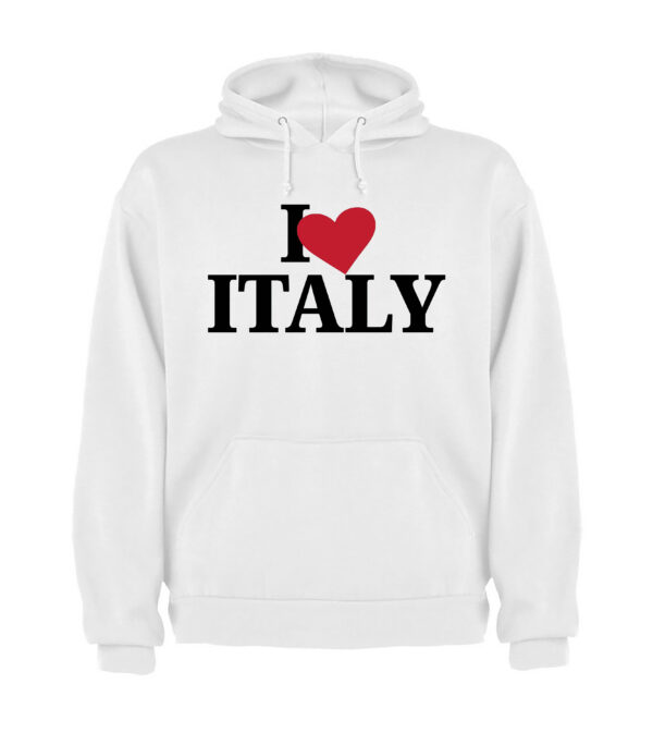 Sudadera capucha amo a Italia