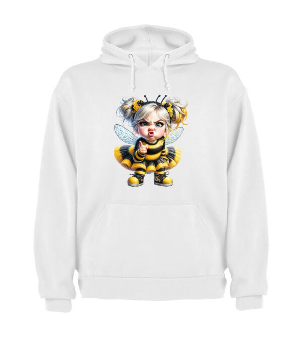 Sudadera capucha niña abeja