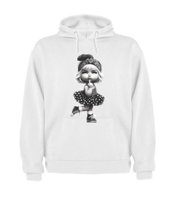 Sudadera capucha niña divertida