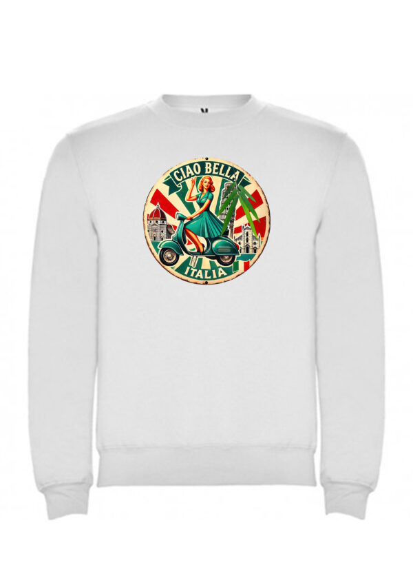 Sudadera vespa Italia pizza