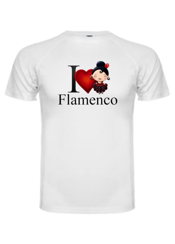 Camiseta yo amo el flamenco
