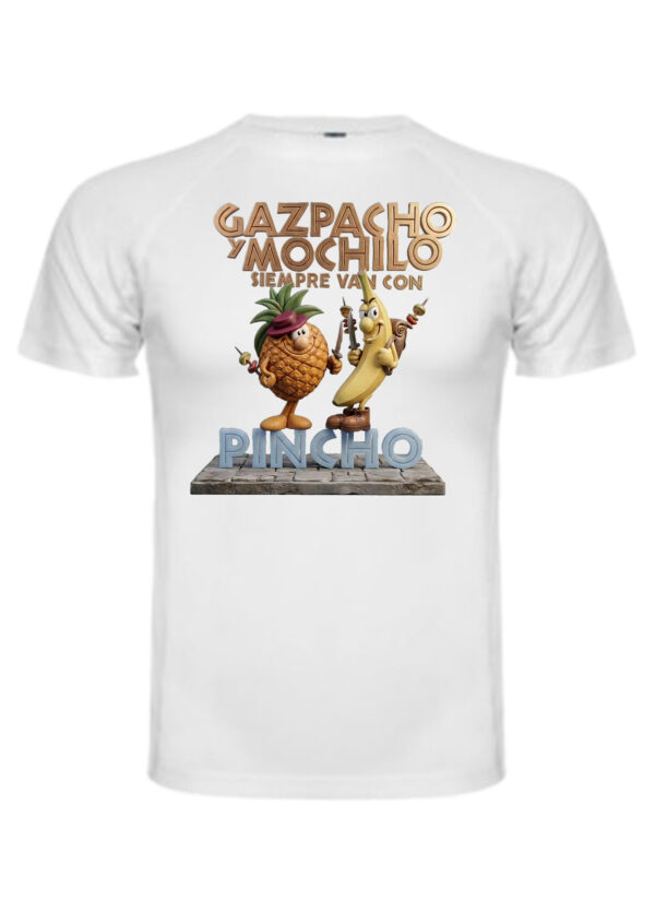 Camiseta gazpacho y mochilo divertida